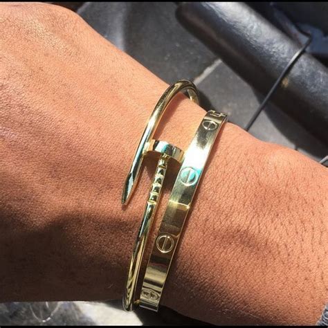 cartier men love bracelet - largest men's cartier love bracelet.